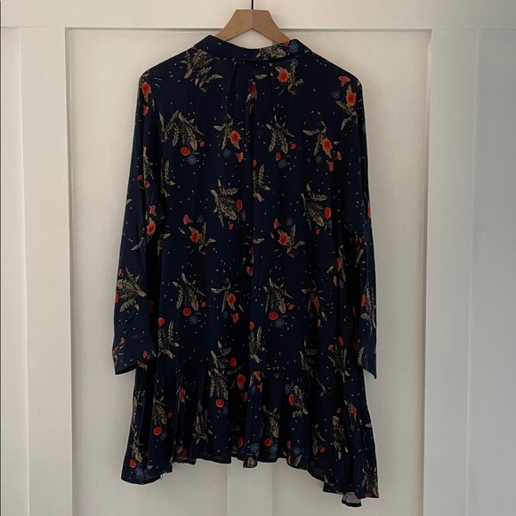 UMGEE Floral Bohemian Cottagecore Button Front Long Sleeve Dress Size M NWT - Picture 3 of 8